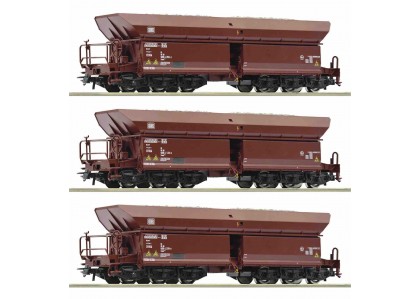 Set 3 vagoane transport minereu DB- H0 Roco 77030 - DIN NOU PE STOC !